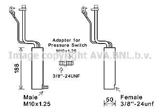 AVA QUALITY COOLING Осушитель, кондиционер DND284